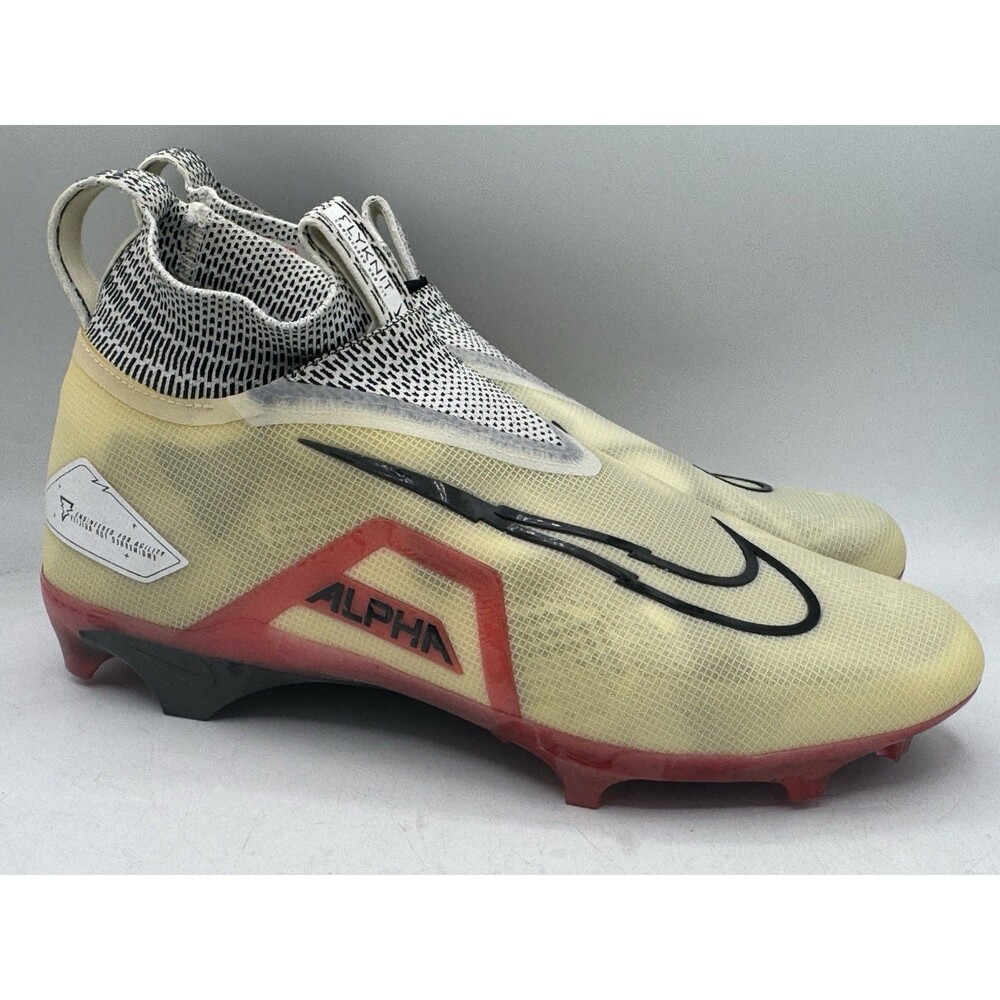Nike Alpha Menace Elite 3 White University Red Football Cleats Men’s Size 14